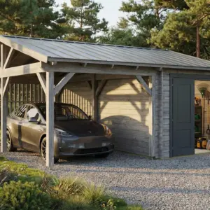 Carport + remise 5,7x5,3