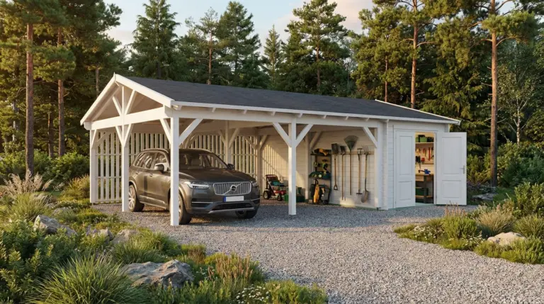 Carport + remise 5,7x7,9
