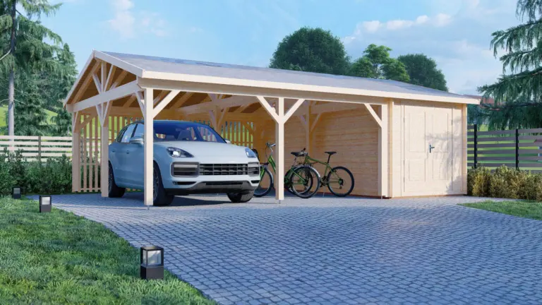 Carport + remise 5,7x7,9