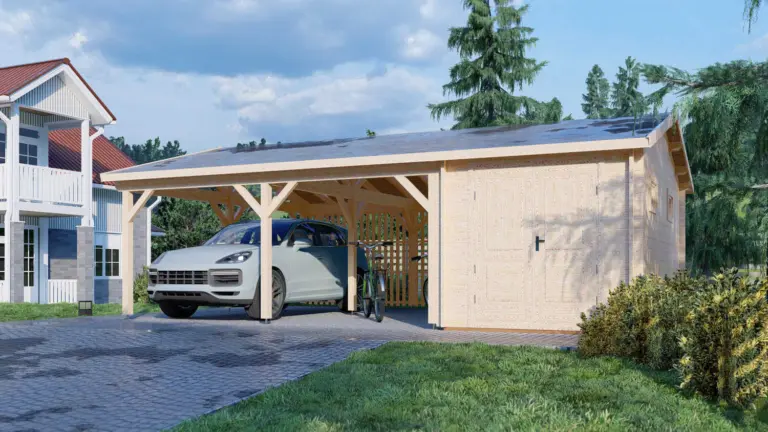 Carport + remise 5,7x7,9