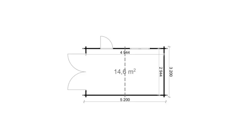 Garage 3,2x5,2 28mm