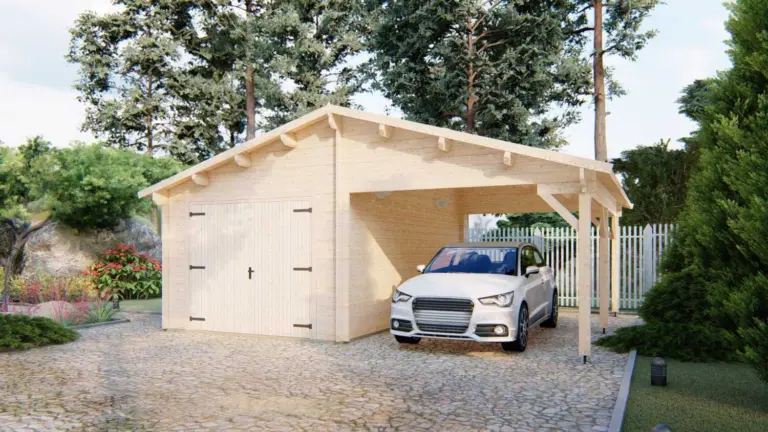 Garage avec carport 6,8x5,6