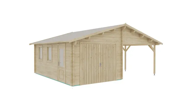 Garage avec carport 6,8x5,6